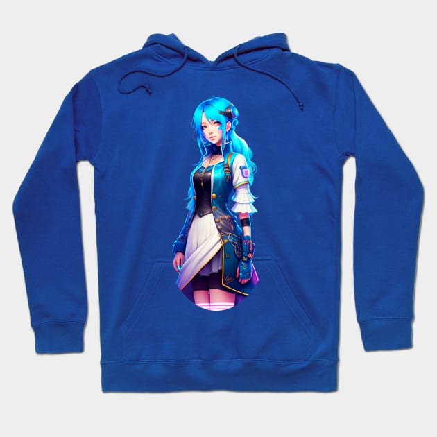 cute anime girl design Hoodie by mis_lemona